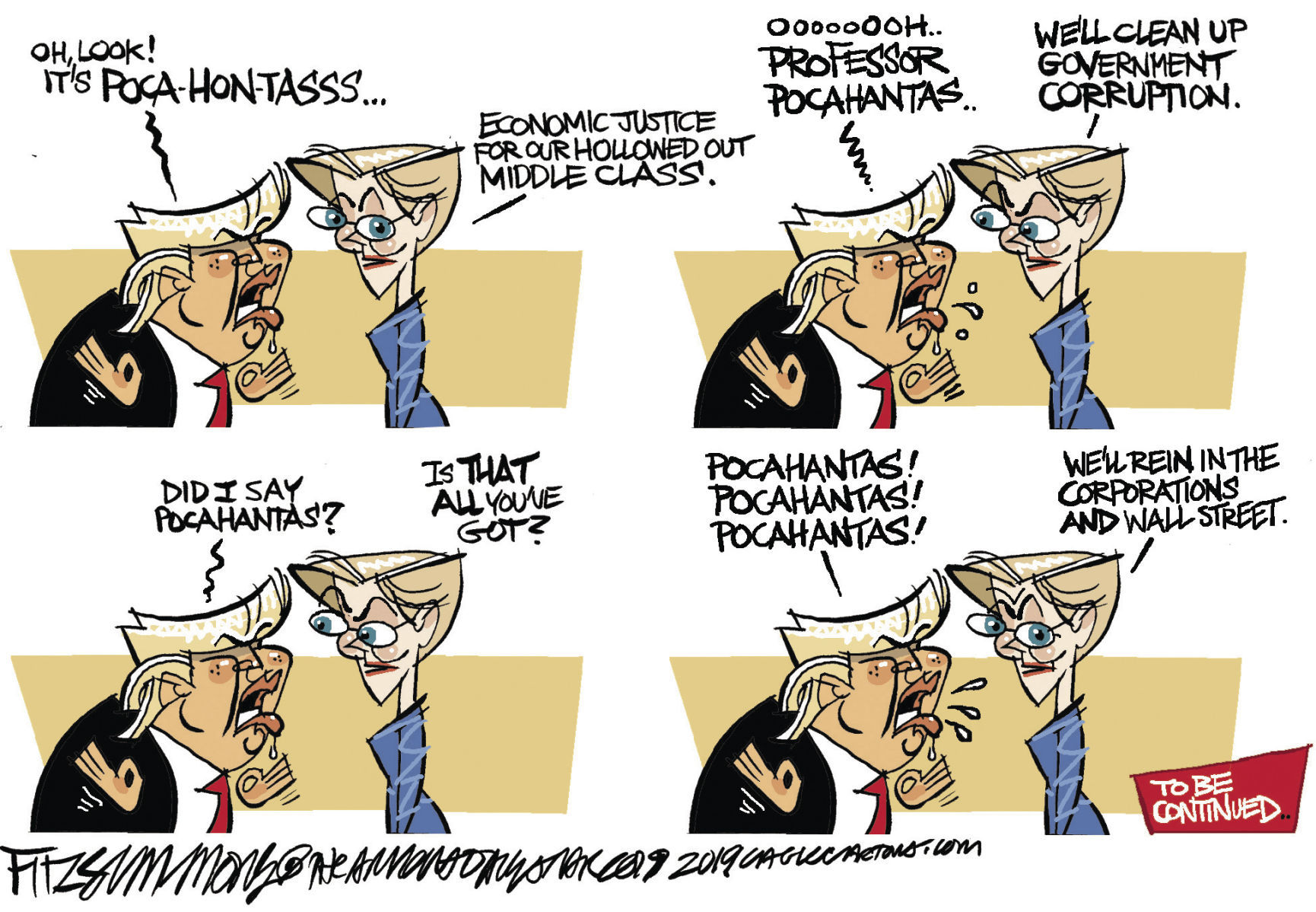 Daily Fitz Cartoon: Warren